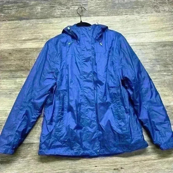 LL Bean Royal Blue Women’s Shell Jacket Size Medium Petite - Picture 1 of 10